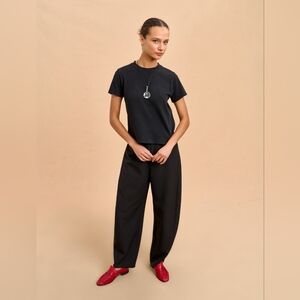 La Ligne Black Wide-Leg Trousers